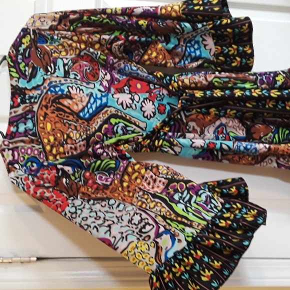 Iconic Betsey Johnson Bambi dress! VNTG V-neck, empire waist, ruffles, tie back - Picture 9 of 16